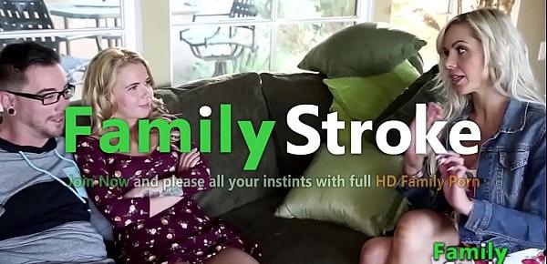  FamilyStroke.net Milf Mommy Teaching Brother and Dauhter